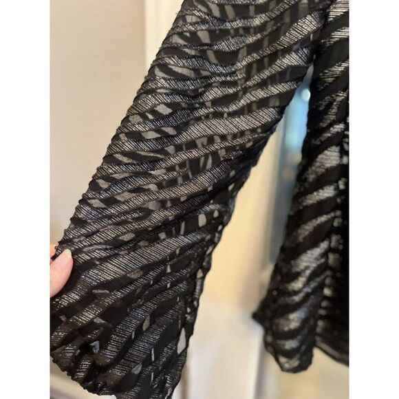 WHBM Top XS XSmall Off Shoulder Animal Print Sheer. W - Picture 2 of 5